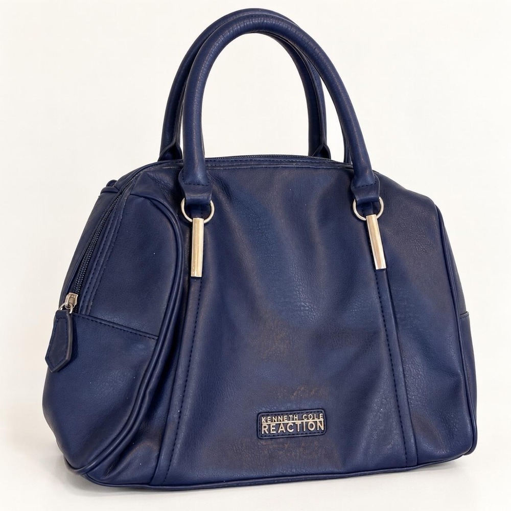 Kenneth Cole Reaction Navy Blue Satchel Handbag